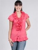 camisa plissada
